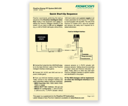 FlowCon Energy FIT System - FlowCon Pressure Independent Temperature Control Valve - Start-Up Instruction - HVAC