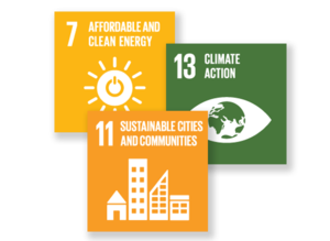 FlowCon puts the main focus on three SDGs, namely SDG7, SDG11 and SDG13.