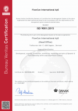 International ISO certificate